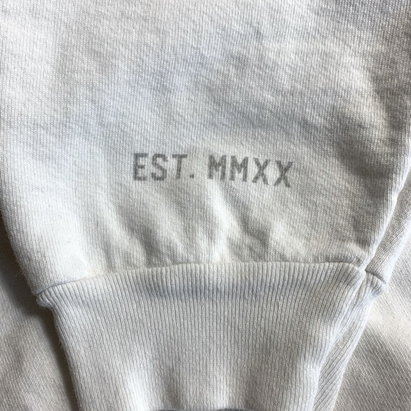 OG The Renaissance Collection Gym Wear White Heavy Crewneck Sweatshirt - Men's L - Picture 5 of 6